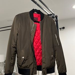 Men Zara bomber jacket lightly worn.